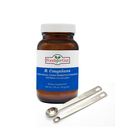 Foods For Gut Bacillus Coagulans Probiotic Powder 350 Billion cfu's | No Additives | Direct from Manufacturer | Digestive & Immune Support | High Potency | B. Coagulans | 30 Grams (1.05 Oz) 1.05 Ounce (Pack of 1)