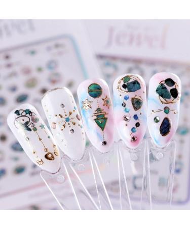 Hot Manicure Tropical style DIY Beauty Bronzing Galaxy Geometry Water Transfer Paper Nail Stickers Palm Pattern(12) Style12 - Buy Online on GoSupps.com