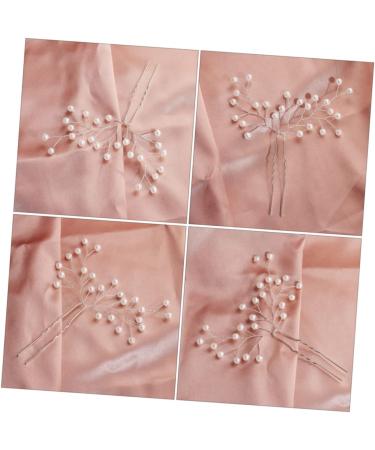 minkissy 1pc Wedding Pearl Hair Pins Hair Side Comb Rhinestones Bride Hair Pin Crystal Flower Hair Pins Bride Headpieces for Wedding U Pearl Hairpin Flowers Bridesmaid Alloy Simple - Buy Online on GoSupps.com