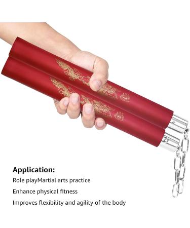 Zalani Safe Foam Rubber Training Nunchucks (Red) - Ideal for Martial Arts Practice - Buy Online on GoSupps.com