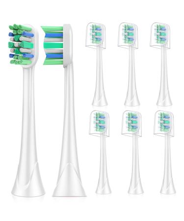 Replacement Toothbrush Heads for Philips Sonicare:8 Pack Sonic Replacement Electric Brush Head Compatible with C2 G2 W 4100 5100 HX9023&More Plaque Control Snap-on