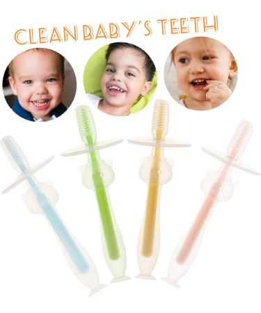 Beavorty 12-Pack Pink Baby Toothbrush Set - Soft Manual Infant Brushes for 1-Year-Olds - Suction Travel Toddler Toothbrushes - Buy Online on GoSupps.com