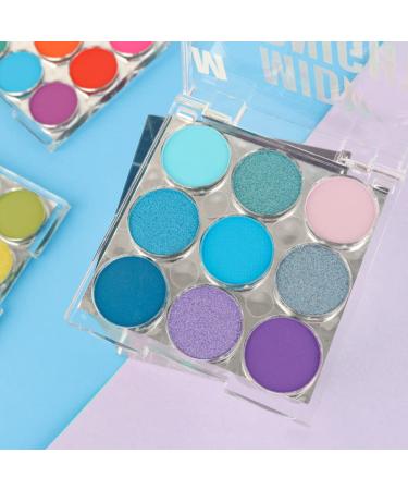AMY'S DIARY Blue Eyeshadow Palette Blue Purple Matte eye shadow makeup 9 colors Blue Purple Matte Eyeshadow Long Lasting Colorful Eye Shadow Plattet for Women (03) 3 - Buy Online on GoSupps.com