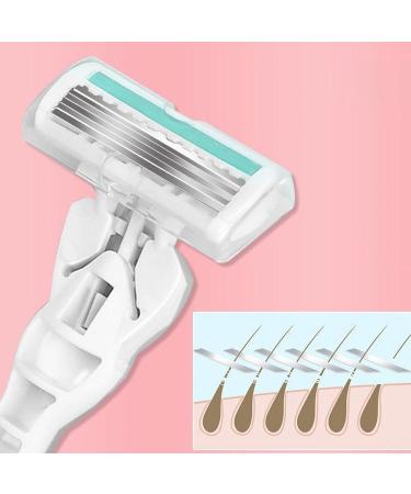 Manual Hair Scraper for Women - 6 Layer Hair Removal Tool for Armpit & Leg Universal Pink Shaver Qxv269 - Buy Online on GoSupps.com