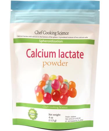 Pure Calcium Lactate - Food Calcium Lactate - 4 oz (113 g)