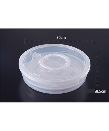 WALFREW Coupe Fruits Serving Tray Candy Serving Container Appetizer Tray with Lid Multi Sectional Nuts and Candy Snack Serving Tray with Lid - Buy Online on GoSupps.com