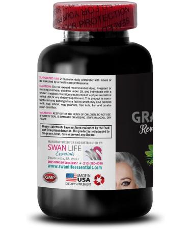 Plant Sterol Complex - Gray Hair Reverse - Natural Shine Dynamic Color renewed Hair Appearance Hair Glow Fresh Vibrancy Color re-Energizer Lush Hair Radiant Sheen 1 Bottle 60 Capsules - Buy Online on GoSupps.com