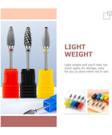SOLUSTRE Nail Polisher Nail Drill Tips Sanding Para U as Metal Drill Bits Manicure Drill Bits for Cuticles Manicure Supplies Tool Creative Nail Bits Drill Nail Tungsten Steel Alloy Portable - Buy Online on GoSupps.com