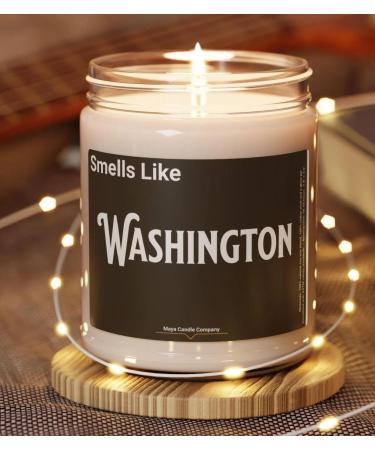 Natural Scented Soy Candle (9oz) - Washington Fragrance (Atlantis Whisper) | Eco-Friendly & Long-Lasting Aroma - Buy Online on GoSupps.com