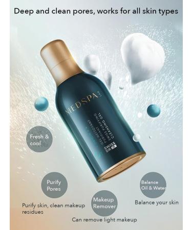 1 PC Medspa Cleansing Gel Amino Acid Professional Cleansing Facial Cleanser Moisturizing Soothing Refining Smoothing Deeply Cleansing Mild Foam Cleanser (Large 120ml) 1.69 Fl Oz (Pack of 1) Large - Buy Online on GoSupps.com