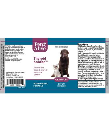 Buy Native Remedies PetAlive Thyroid Soothe Granules - Natural Support for Pet Thyroid Health | Fast International Shipping - Buy Online on GoSupps.com