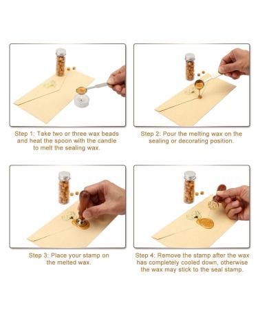Yoption Gold Sealing Wax Beads  150 Pieces Wax Seal Beads Kit for Wax Seal Stamp  Octagon Wax Seal Beads with A Wax Seal Spoon and 2Pcs Tea Candles (Gold) - Buy Online on GoSupps.com