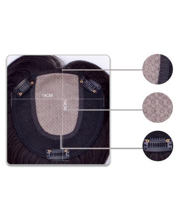 Silk Base Real Hair Topper for Thinner Hair - Clip-In Hair Part for Women - 10 Inch Chestnut Brown - Buy Online on GoSupps.com