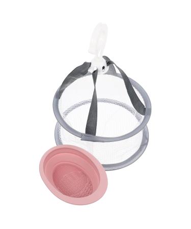VINTORKY 1 Set Makeup Brush Cleaning Drying Rack for Clothes Foldable Puff Drying Net Makeuo Brush Cleaners Silicone Makeup Mat Collapsable Drying Rack Makeup Egg Fabric Beauty Egg