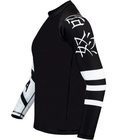 ROAR Long Sleeve MMA Rash Guard - Large Zebra Print White - Buy Online on GoSupps.com
