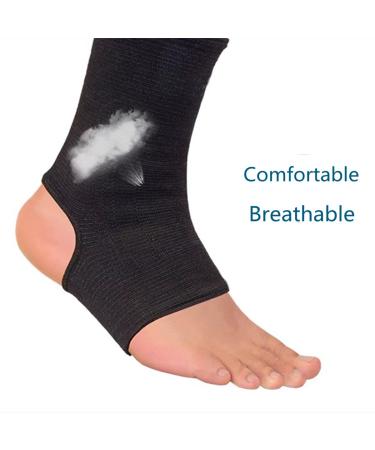 Compression Ankle Sleeve - Durable Support for Joint Pain & Injury Recovery | Ankle Brace in Black - Buy Online on GoSupps.com