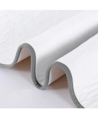 Washable Waterproof Bed Pads for Incontinence 34x52 - Adult Bed Wetting Protection - Reusable Hospital Pee Pads White - Buy Online on GoSupps.com