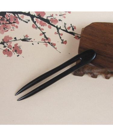 Anawakia Handmade Wooden Hairpin - Hollow Out Hair Fork for Women (Black) | Unique Hair Accessories for International Shipping - Buy Online on GoSupps.com