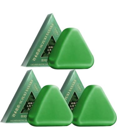  ETUCYNG Soap Shampoo Solid 3 Pieces Triangle Shampoo | Gentle Bar Control Green Oil Daily Care Scalp Types Hair Types Home Travel Bathroom - Buy Online on GoSupps.com