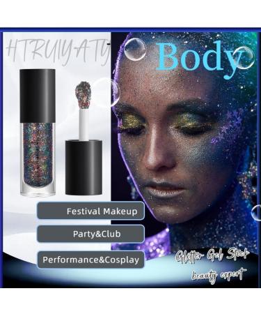 Gel Paillettes Visage Cheveux et Corps pour Paillette de Sir ne Visage Maquillage Paillette Festival Halloween Carnaval Blanc - Buy Online on GoSupps.com