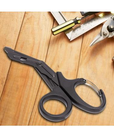 Watris Veiyi Medical Scissors - Stainless Steel EMT & Trauma Scissors with Plastic Handles for Nurses & Medical Students (Black) | International Shipping Available - Buy Online on GoSupps.com