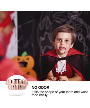 Vaguelly Galvanized Braces Rappers Mouth Clip - Golden Teeth Halloween Hip-Hop Punk Accessories - Buy Online on GoSupps.com