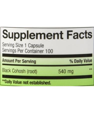 Nature's Way Black Cohosh Root 400 Capsules - Pack of 4 - Buy Online on GoSupps.com