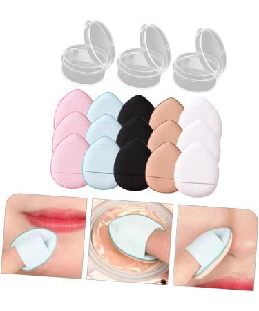  HONMEET 15Pcs Puffs Cream Foundation Puff Water Drops Makeup Fingers Powder Makeup Powder Puff Polyurethane Hydrophilic Finger Pad Miss - Buy Online on GoSupps.com