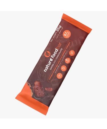 Buy Nature Foodbar Date & Chocolate Protein Bars - 12 Units 8.8g Protein Gluten Free Halal 0% Trans Fat 129 Kcal - Buy Online on GoSupps.com