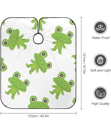 Frog Pattern Mini Barber Cape Professional Small Barber Apron Unisex Haircut Cape Water Resistant Salon Cape - Buy Online on GoSupps.com
