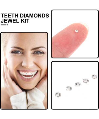 Minkissy Tooth Jewelry - Stylish Dental Accessories & Tooth Decorations (4 Packs) - White Gem & Acrylic Ornaments - Buy Online on GoSupps.com