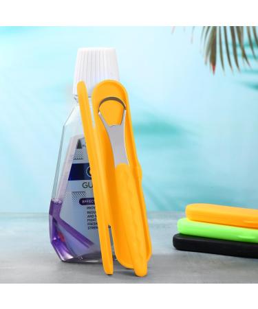 Buy NATOSU Stainless Steel Tongue Scrapers - 2 Pack for Adults & Kids | Metal Tongue Brush with Travel Case | Reduce Bad Breath - Buy Online on GoSupps.com