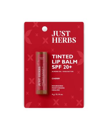 Tinted Lip Balm for Men and Women with SPF 20+ for Dark Lips to Lighten Love Moisturizes & Nourishes Hydrates Dry & Chapped Lips 100% Vegan 4gm Cherry