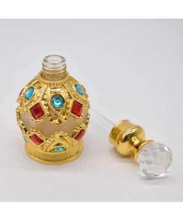 Liwein Vintage Perfumed Bottles - Refillable 15ml Glass Perfume Bottles (2 Pack) - Crystal Small Empty Fragrance Bottles for Travel & Personal Use - Buy Online on GoSupps.com