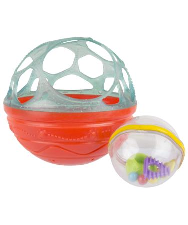 Playgro Bendy Bath Rattle Ball - BPA-Free Baby Toy for 6+ Months - Green/Red 12 cm - Buy Online on GoSupps.com
