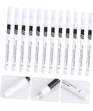 PLAFOPE 48 Pcs Eyeliner Pencil Highlighter Eyeliner Pens Woman Iluminador Makeup Eyeshadow Wooden Pole White - Buy Online on GoSupps.com