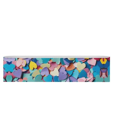 Resistance Bands Exercise Bands Many Colorful Confetti Printed Elastic Band Leg Bands Resistance Fitness Bands Fabric Resistance Bands