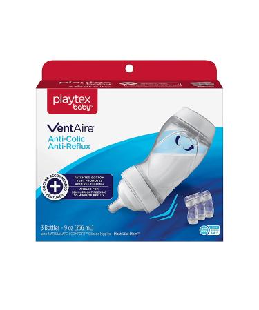 Playtex Baby Ventaire Bottle 9 Ounce - 3 Pack, Prevents Colic & Reflux, BPA-Free - Buy Online on GoSupps.com