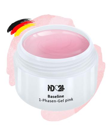 Baseline 1-Phase Gel Pink - Studio Quality - All-round UV/LED Gel - Made in Germany - 30ml 30 ml (1 pack) normal - pink