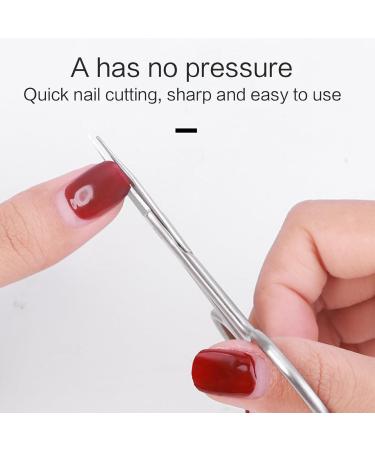 FEIlei Manicure Scissors Stainless Steel Nail Scissors Nail Clipper Trimmer Nail Tools - Buy Online on GoSupps.com