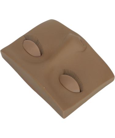 Vivid Half Face Makeup Head with 3 Pairs Removable Eyelids for Lash Extensions Practice Compact Lightweight Suitable for Display (Brown Sunflower) - Buy Online on GoSupps.com