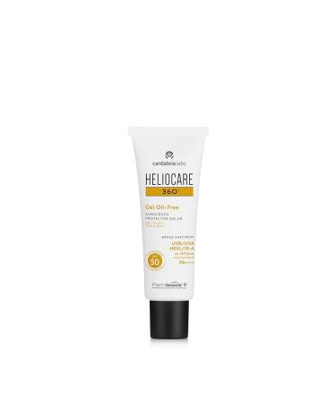 Heliocare 360 Oil-Free Gel SPF50 - Best Gel Sunscreen for Face Daily UVA UVB Protection Anti-Aging 50ml - Shop Internationally - Buy Online on GoSupps.com