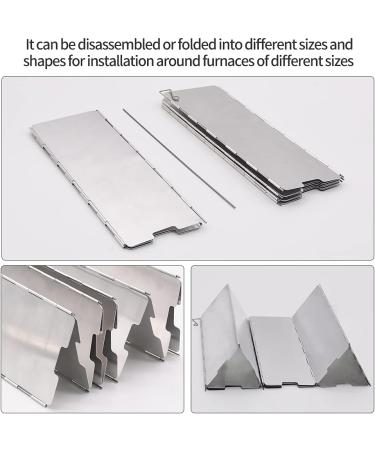 10 Plates Aluminum Camp Stove Windscreen for Butane Stoves | Lightweight Compact Windshield with Drawstring Bag - Buy Online on GoSupps.com