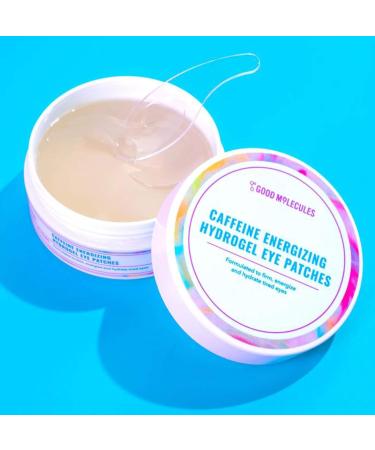 Good Molecules Caffeine Energizing Hydrogel Eye Patches - 30 Pairs, Hydrating, Brightening, and Puffiness-Reducing Eye Mask with Hyaluronic Acid and Aloe - Buy Online on GoSupps.com