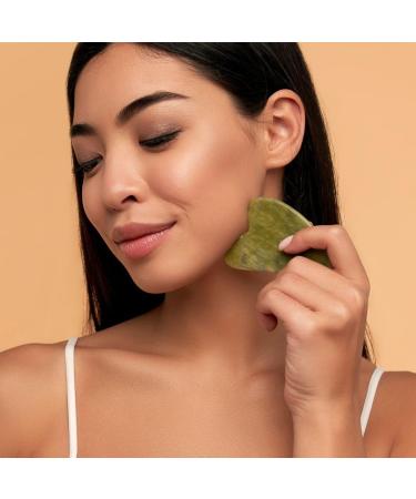 Buy Gua Sha Facial Tool & Roller - Lymphatic Drainage Massage for Tension Relief & Skin Relaxation - International Shipping Available - Buy Online on GoSupps.com