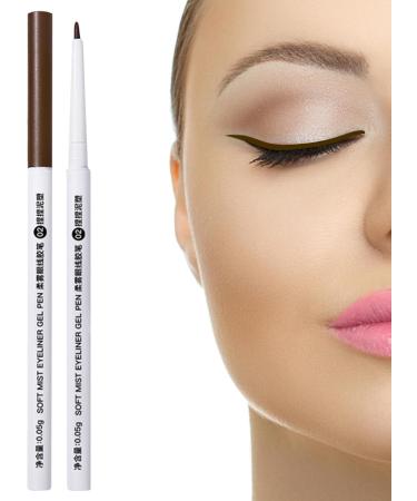Smudge-Proof Eyeliner Pencil Longwearing Eye Pencil Ultra Fine Waterproof Liner Long Lasting Sweatproof Eye Liner Pencil For Different Makeup Rowces #02 Knead Clay Sculpture - Buy Online on GoSupps.com