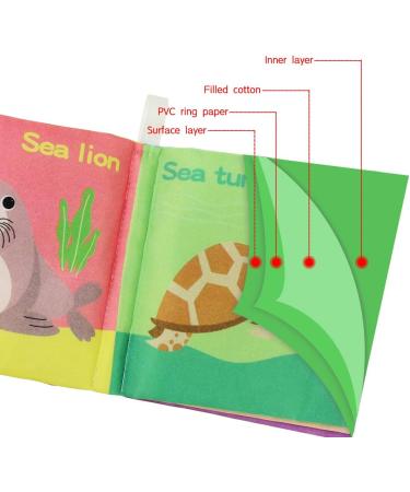 Coolplay Baby Cloth Books - Developmental Toy for 0-12 Months | Crinkle Books with Squeaker Inside | Soft Infant Book - Buy Online on GoSupps.com