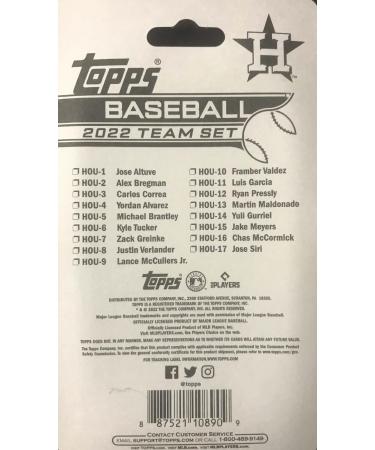 Houston Astros 2 Team Set Gift Lot Including 2022 and 2006 Topps Factory Sealed Team Sets including 31 EXCLUSIVE Cards That Are Not Found in Packs - Buy Online on GoSupps.com
