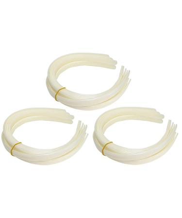 Q-YO Craft Plastic Headbands Plain No Teeth DIY Hair Bands Plain Headbands (30pc 3/8 (12mm) No Teeth DIY Hair Bands Plain Headbands)