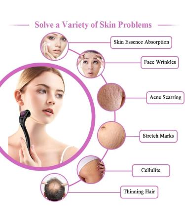Derma Roller 1.5mm for Face Body Skin Care Microneedle 540 Dermarolling Beard Hair Regrowth Stainless Steel Needle for Wrinkle Stretch Marks Scar Cellulite Women Men - Buy Online on GoSupps.com